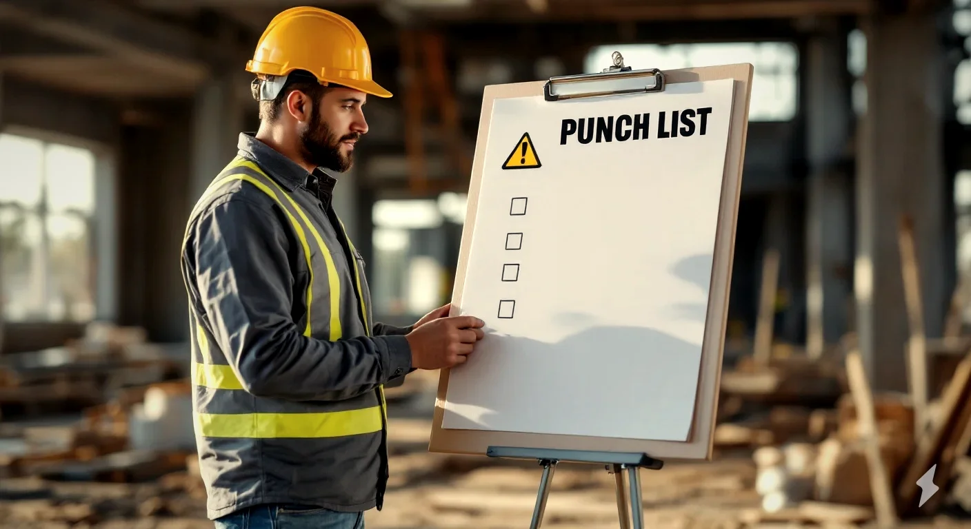 Construction Punch List Template (Free, Room by Room)