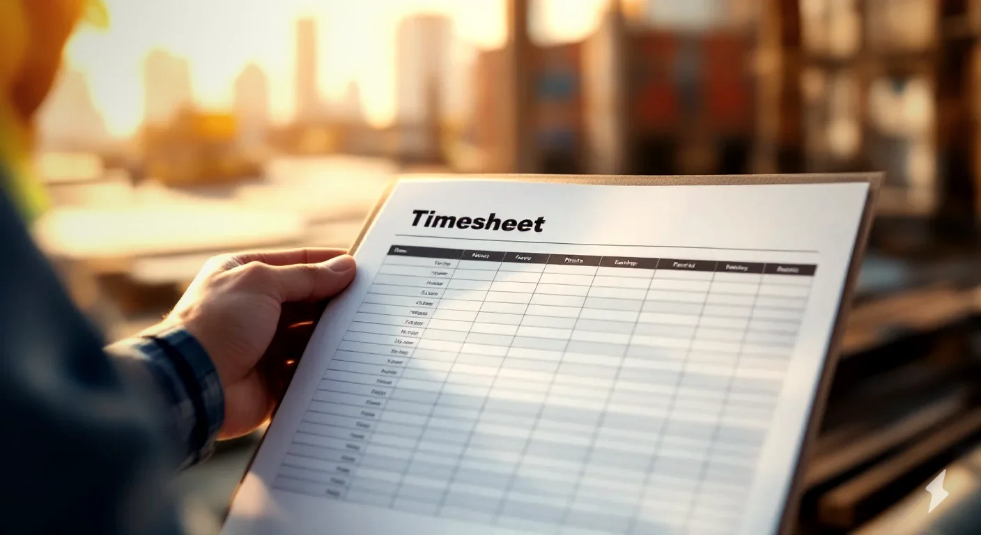 Construction Timesheet Template: Free Printable PDF